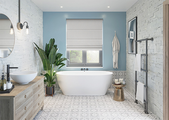 Confetti, Grey Orchid - Twist&Fit Roman Blind - Image 8